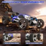 SIMREX 1:18 Scale 4WD RC Car | 28MPH High Speed Off-Road Remote Control Truck | All-Metal Transmission & Nylon Chassis | 30+ Min Runtime | Gift for Adults, Teens & Kids (Blue)