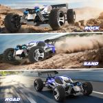 SIMREX 1:18 Scale 4WD RC Car | 28MPH High Speed Off-Road Remote Control Truck | All-Metal Transmission & Nylon Chassis | 30+ Min Runtime | Gift for Adults, Teens & Kids (Blue)