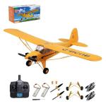 Park10 Toys RC Plane 5CH J3-CUB Remote Control Airplane for Adults 1406 Brushless Motor Outdoor 3D6G Fixed Wing Stunt RC Aircraft with Replaceable Parts (2BSL Yellow)