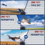 LEAMBE Brushless 4 Channel RC Plane F4U Corsair 500mm Remote Control Airplane Fighter RTF with 6-Axis Gyro, 3 Modes & Aerobatics for Beginners & Adults