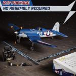 LEAMBE Brushless 4 Channel RC Plane F4U Corsair 500mm Remote Control Airplane Fighter RTF with 6-Axis Gyro, 3 Modes & Aerobatics for Beginners & Adults