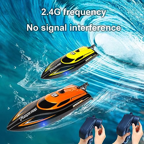 High-Speed Remote Control Yellow RC Boats