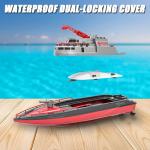 Cheerwing RC Boat, Remote Control Fireboat Firefighter for Kids, One-Key Water Spary, 2 Batteries for 40 Mins Run Time, 15KM/H High Speed Pool Toys for Boys Girls