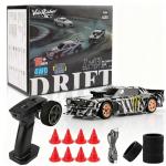 VoleRusher RC [4WD Edition 1/43 Scale Mini RC Drift Car, Toys for Age 8-14 Old Birthday Gifts, High Speed Racing Micro Small with Full Proportional RTR 2.4GHz Remote 2 Tire Sets 8 Cones - Camouflage