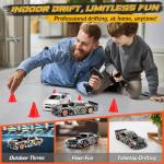 VoleRusher RC [4WD Edition 1/43 Scale Mini RC Drift Car, Toys for Age 8-14 Old Birthday Gifts, High Speed Racing Micro Small with Full Proportional RTR 2.4GHz Remote 2 Tire Sets 8 Cones - Camouflage