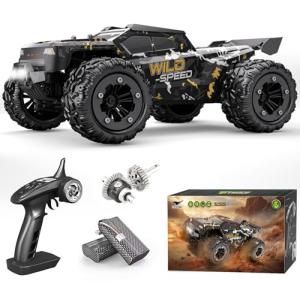 TENSSENX 1/16 All Terrain Fast RC Cars for Adults, 40KPH High Speed 4WD Electric Off-Road Remote Control Monster Truck, 2.4Ghz Waterproof Monster Truck with 2 Batteries for Boys & Kids
