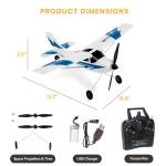 Top Race 3-Channel RC Airplane for Kids & Adults