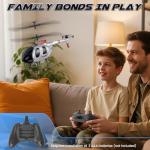 SIMREX RC Helicopter,Remote Control Helicopter Toy for Kids & Beginners, 20 Mins Flight, Altitude Hold, 2 Speeds,2 Batteries, Gift for Kids Boys Girls