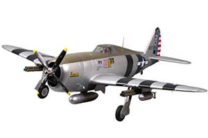 Fms Rc Planes for Adults Remote Control Airplane P-47 Razorback 1500mm (59") Wingspan Silver 6CH with Flaps LED Retracts RC Airplane PNP (No Radio, Battery, Charger)