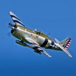 Fms Rc Planes for Adults Remote Control Airplane P-47 Razorback 1500mm (59") Wingspan Silver 6CH with Flaps LED Retracts RC Airplane PNP (No Radio, Battery, Charger)