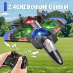 4DRC V32 Foam RC Planes Remote Control Airplanes for Kids Adults 8-16, RC Drone Airplane Helicopter Fighter Jet, 360° Flip, Stunt Roll, Airplane Toy Gifts for Kids Boys Adults Beginners