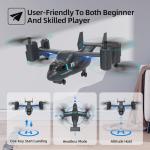 LM19-A Drone with Camera for Beginners, WiFi Live Video Remote Control Drones for Kids 8-12, Easy & Ready to Fly RC Plane, HD RC Quadcopter Gift Toy for Boys, FPV Drones for Adults, 2 Batteries