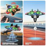 4DRC V32 Foam RC Planes with 4 Batteries, Remote Control Airplanes for Kids Adults 8-16, RC Airplane Drone Helicopter with Light, 360° Flip Fighter Jet Toys, Airplane Toy Gifts for Kids Adults