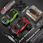 Lvcdzr 1:18 RC Cars, 2.4GHz 4WD High Speed 40 KM/H Remote Control car with Drift Wheel, All Terrain Off Road Monster Truck RC Drift Car with Gyro for Adults Boys 8-12