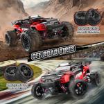 Lvcdzr 1:18 RC Cars, 2.4GHz 4WD High Speed 40 KM/H Remote Control car with Drift Wheel, All Terrain Off Road Monster Truck RC Drift Car with Gyro for Adults Boys 8-12