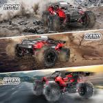 Lvcdzr 1:18 RC Cars, 2.4GHz 4WD High Speed 40 KM/H Remote Control car with Drift Wheel, All Terrain Off Road Monster Truck RC Drift Car with Gyro for Adults Boys 8-12