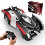 Wheat Run Wall Climbing Remote Control Car, Dual Mode 360° Rotating RC Stunt Car with Headlight, USB-C Rechargeable Race Vehicle, Indoor Wall Toys for Boys Ages 3+, Gifts for Kids Birthday Christmas