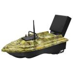 HEVMEVENI RC Fishing Bait Boat with 2 x 5200mAh Batteries & Carrying Bag, 1640FT Remote Range, 3.3LB Load Capacity, Speed Cruise, Night Lights – Remote Control Carp Bait Boat (Camo Green)