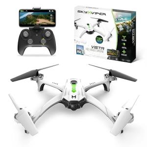 Sky Viper Vista HD Video RC Drone, Stream and Record, Optical Flow, Rechargeable Battery