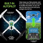 Sky Viper Vista HD Video RC Drone, Stream and Record, Optical Flow, Rechargeable Battery