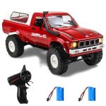 Losbenco RC Crawler 1/16 Scale RC Rock Crawler, WPL C24 All Terrain RC Car RTR 4x4 Off-Road Remote Control Trucks with LED Lights and Two Batteries for Kids and Adults