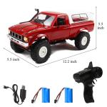 Losbenco RC Crawler 1/16 Scale RC Rock Crawler, WPL C24 All Terrain RC Car RTR 4x4 Off-Road Remote Control Trucks with LED Lights and Two Batteries for Kids and Adults