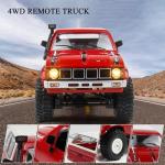 Losbenco RC Crawler 1/16 Scale RC Rock Crawler, WPL C24 All Terrain RC Car RTR 4x4 Off-Road Remote Control Trucks with LED Lights and Two Batteries for Kids and Adults