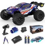 Jyscend 1/14 Brushless RC Cars Fast 50 mph,4WD Waterproof All Terrain Truck with 2 Lipo Batteries and 25W Fast Charger,4x4 Hobby MTR RC Truck with 3S Battery