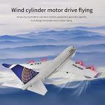 SSBHDM RC Plane Simulation A-747 Passenger Aircraft 2.4GHZ Rc Aircraft Glider, 360° Rollover Automatic Gyroscope Balance Airplane, 3-Channel Fixed-Wing RC Drone Toy with LED Searchlight