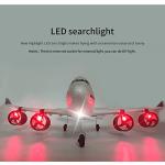 SSBHDM RC Plane Simulation A-747 Passenger Aircraft 2.4GHZ Rc Aircraft Glider, 360° Rollover Automatic Gyroscope Balance Airplane, 3-Channel Fixed-Wing RC Drone Toy with LED Searchlight