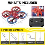 Spider Mini Drone for Kids with 3 Lighting Effects 2 Batteries, RC Helicopter with Altitude Hold, 360° Flips, Headless Mode, 3 Speed, Birthday Gifts Toys for Beginners 8-12 Boys Girls
