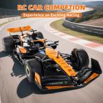 MIEBELY Authentic Licensed 1/14 McLaren F1 Remote Control Car – Formula 1 Collection RC car Series for Kids and Adults - 2.4GHz Racing Hobby Car Model Ideal Gifts for Adults Kids Boys Girls