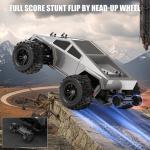 Winproper 1/16 Brushless Fast RC Cars for Adult, 35Mph High Speed Remote Control Car, Cyber RC Truck, 4x4 Monster Truck Toy, 2.4GHz Remote, All Terrain Off-Road Vehicle, Colorful LED Light, Kids Gift