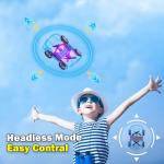 RC Drone Car Mini RC Drone & Flying Car, Remote Control Quadcopter with One Key Take Off/Landing, LED Lights, Easy to Fly Toy Drones for Kids 8-12