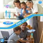 HOFMOC Mini Drone for Kids 8-15, Indoor Drones Gifts for Boys 8-12, Boys Toys Age 8-10, Beginner Drones with Propeller Protection, Throw to Go, Altitude Hold, 3D Flips and Headless Mode