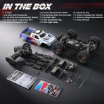 UDIRC Fast All-Terrain RC Cars, Upgradable 56 MPH, Heavy-Duty 4WD Off-Road 1:16 RC Truck, 2.4Ghz RTR Remote Control Monster Truck with with 2 Rechargeable Batteries for for Adults and Kids