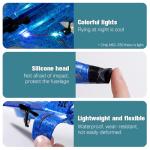 2026 New Remote Control Wireless Airplane, 2.4GHz RC Remote Control Fighter Model, Outdoor Foam RC Glider Aircraft Planes with Lights for Adults Beginners (530-Yellow)