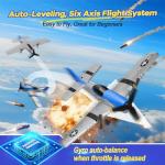 AIGIMU RC Airplane, 2.4GHz RC Plane for Kids Beginners Boys, 3CH Remote Control Airplane with 6-axis Gyro P51 Remote Control Plane