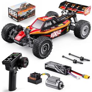 DIKAVEY 1/12 Brushless RC Cars for Adults,Remote Control Car for Fast Max 50 MPH 4X4 High Speed Racing RC Buggy with 3S 2200 mAh Battery,Fast Off-Road RC Truck, Suitable as Giftfor Beginner-Red