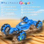 Fosgoit RC Car Gesture Sensing Stunt Car, Toys for Boys Girls 6-12, Best Gifts for Kids Boys 6 7 8 9 10 11 12 Years Old, 2.4GHz 4WD RC Toy Off-Road 360° Rotate All-Round Drift with Lights Music