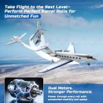 DEERC G650 RC Plane Private Jet,3-CH Remote Control Airplane Toys,2.4GHz 6-axis Gyro Stabilizer RTF Hobby Glider Aircraft Plane Easy to Fly for Beginners Kids Adults