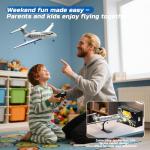 DEERC G650 RC Plane Private Jet,3-CH Remote Control Airplane Toys,2.4GHz 6-axis Gyro Stabilizer RTF Hobby Glider Aircraft Plane Easy to Fly for Beginners Kids Adults