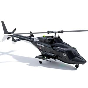 Carmanon RTF Airwolf RC Helicopter - 27:1 Scale Collectible Remote Control Helicopter with Auto-Hover, 6CH Control & Dual Batteries for Adults Beginners,TV-Accurate Air Wolf Series Model