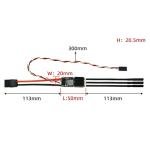 SEQURE 120A Brushless ESC 2-8S Electric Speed Controller 12V 10A BEC with XT60 & 4.0mm Bullet Plug for RC Crawler Car, Climbing Car, RC Model Ships - Escape32