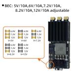 SEQURE 120A Brushless ESC 2-8S Electric Speed Controller 12V 10A BEC with XT60 & 4.0mm Bullet Plug for RC Crawler Car, Climbing Car, RC Model Ships - Escape32