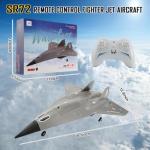 jaming SR72 RC Plane Concealed Culvert Remote Control Airplane 2.4G 4CH FX9672 Future Fighter Jet Dual Powerful Motors RTF RC Drone Aircraft Toys for Adults Kids Beginners Boys