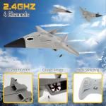 jaming SR72 RC Plane Concealed Culvert Remote Control Airplane 2.4G 4CH FX9672 Future Fighter Jet Dual Powerful Motors RTF RC Drone Aircraft Toys for Adults Kids Beginners Boys