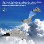 jaming SR72 RC Plane Concealed Culvert Remote Control Airplane 2.4G 4CH FX9672 Future Fighter Jet Dual Powerful Motors RTF RC Drone Aircraft Toys for Adults Kids Beginners Boys