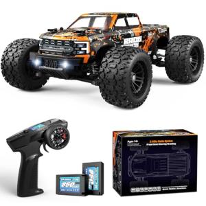 HAIBOXING 1:18 Scale RC Monster Truck 18859E, 2.4GHz Remote Control Fast RC Car 36km/h 4WD Off-Road Water-Resistant Electric Powered Vehicle with Dual Batteries, Ideal for Kids and Adults