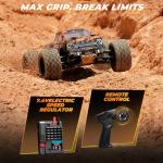 HAIBOXING 1:18 Scale RC Monster Truck 18859E, 2.4GHz Remote Control Fast RC Car 36km/h 4WD Off-Road Water-Resistant Electric Powered Vehicle with Dual Batteries, Ideal for Kids and Adults